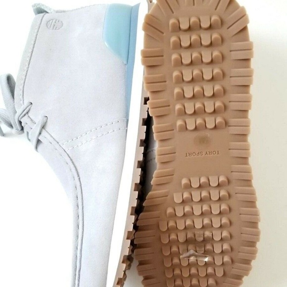 NEW Tory burch Sport Suede Leather Sneakers shoes - Picture 8 of 8